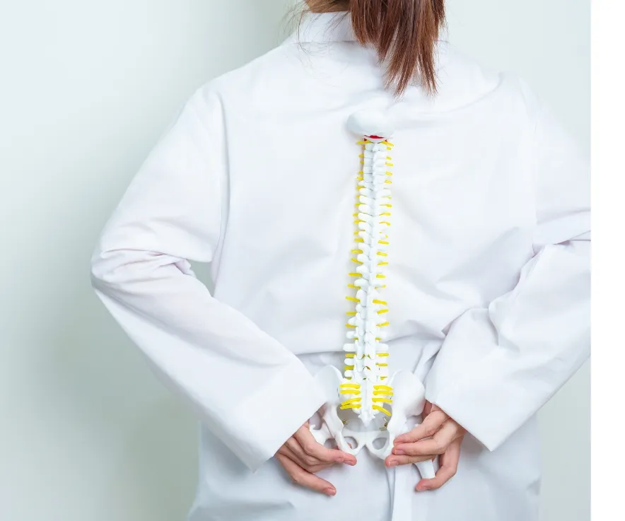 Patient doing physiotherapy guided exercises